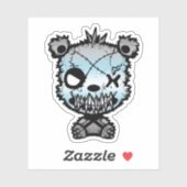 Gothic Demiboy Pride Vlaggekleurd Beer Sticker (Vel)