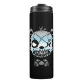 Gothic Demiboy Pride Vlaggekleurd Beer Thermosbeker (Voorkant)