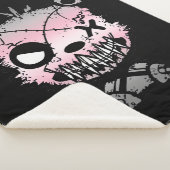 Gothic Demigirl Pride Flag gekleurd Beer Sherpa Deken (3/4)