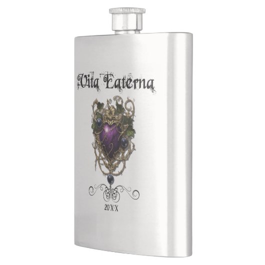 Gothic Design Flask met Paarse Kunst Flacon (Links)