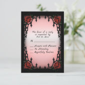 Gothic Design RSVP Kaartje (Staand voorkant)