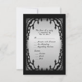 Gothic Design RSVP met Entree Choice (Voorkant)