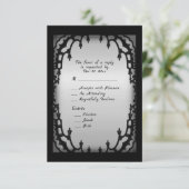 Gothic Design RSVP met Entree Choice (Staand voorkant)
