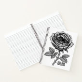 Gothic Devil Rose Sticker – Donkere Horror Bloem Notitieboek (Binnen)