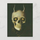 Gothic Devil Skull Briefkaart (Voorkant)