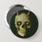 Gothic Devil Skull Button (Voorkant /achterkant)