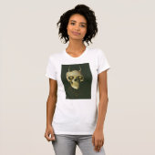 Gothic Devil Skull Dames verwoest T-Shirt (Voorkant volledig)