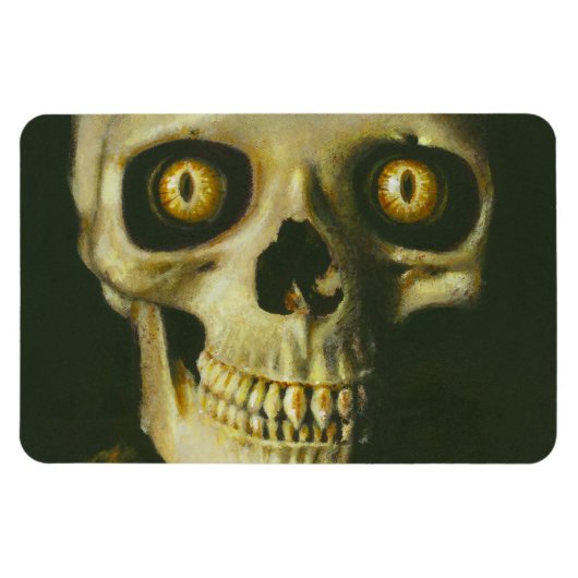 Gothic Devil Skull Flexdge Magnet Magneet (Horizontaal)