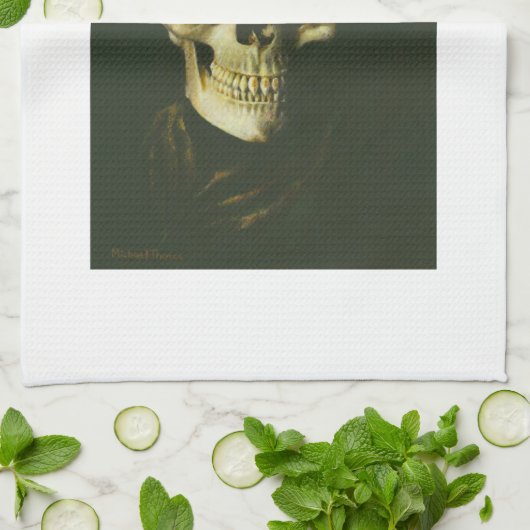 Gothic Devil Skull Kitchen Towel Theedoek (Gevouwen)