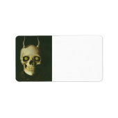 Gothic Devil Skull Lable Etiket (Voorkant)