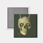 Gothic Devil Skull Magnet (Voorkant / Achterkant)