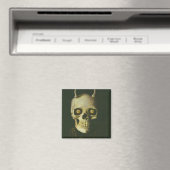 Gothic Devil Skull Magnet (Insitu (Vaatwasser))