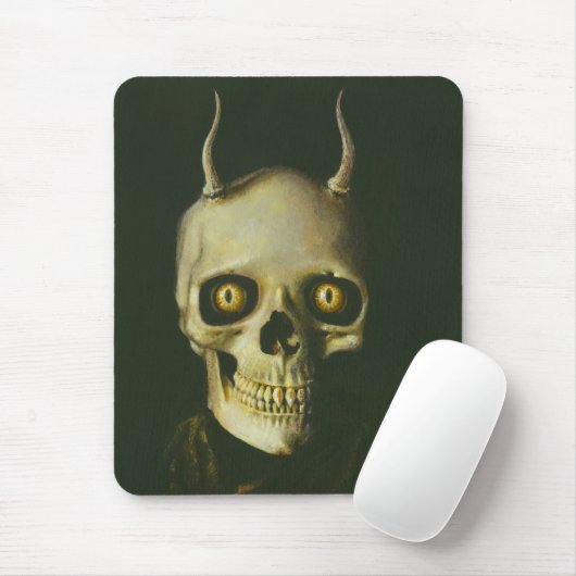 Gothic Devil Skull Mousepad Muismat (Met muis)