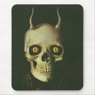 Gothic Devil Skull Mousepad Muismat