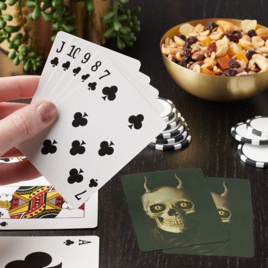 Gothic Devil Skull-spelkaarten Pokerkaarten (Insitu)