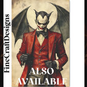 Gothic Devil Vampire Sinister Make-up BB3 Decoupag Tissuepapier
