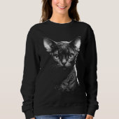 Gothic Devon Rex Art Dames Sweater (Voorkant)