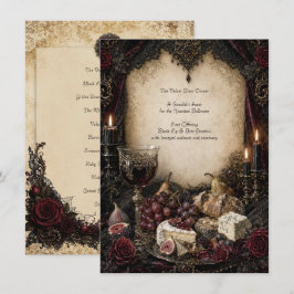 Gothic Dinner Menu Kaart