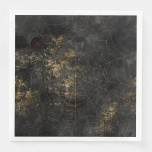 Gothic Distress Spooky Spider Web Servet
