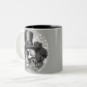 Gothic doet de romantiek herleven tweekleurige koffiemok (Voorkant links)