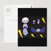 Gothic Doll Briefkaart (Voorkant / Achterkant)