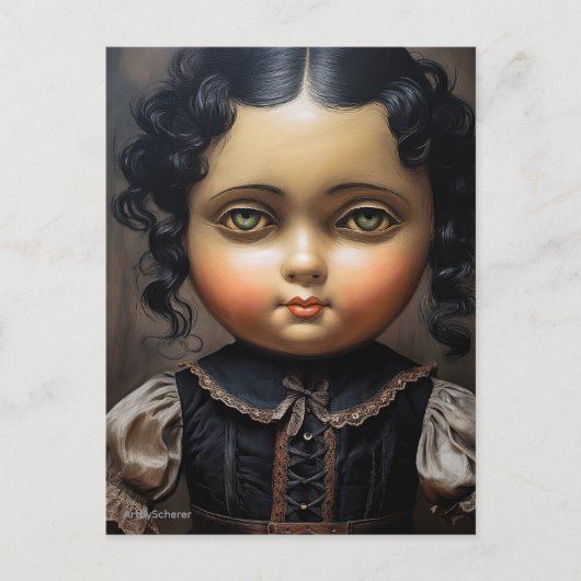  Gothic Doll Briefkaart - Strange Charm (Voorkant)