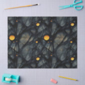 Gothic Donker Gevoel Zwart en Geel Tissuepapier (Craft)