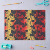 Gothic donker gevoel zwart geel rood tissuepapier (Craft)