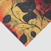 Gothic donker gevoel zwart geel rood tissuepapier (Detail)