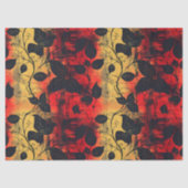 Gothic donker gevoel zwart geel rood tissuepapier (Voorkant)