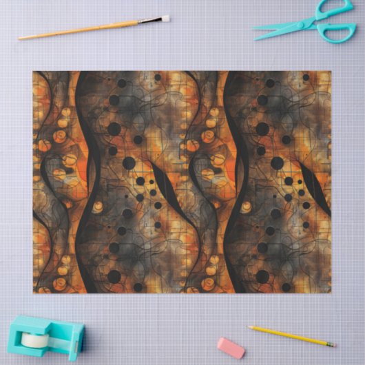 Gothic donker gevoel zwart geel tissuepapier (Craft)