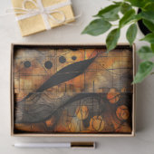 Gothic donker gevoel zwart geel tissuepapier (Geschenk)