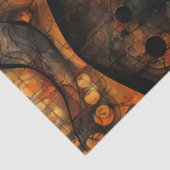 Gothic donker gevoel zwart geel tissuepapier (Detail)