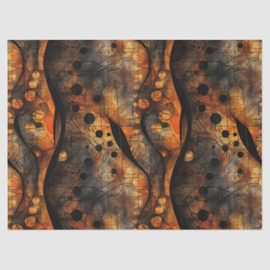 Gothic donker gevoel zwart geel tissuepapier (Voorkant)