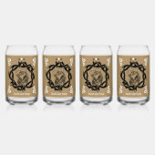 Gothic Donker Romantisch Liefhebbers Gift Blikvorm Glas (Achterkant)