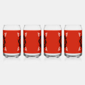 Gothic Donker Romantisch Liefhebbers Gift Blikvorm Glas (Links)