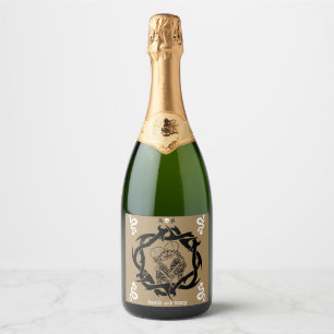 Gothic Donker Romantisch Liefhebbers Gift Sparkling Wijnetiket