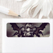 Gothic donkere anime fee retouradres etiket (Insitu)