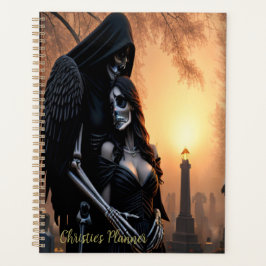 Gothic donkere engel koppel personaliseren planner