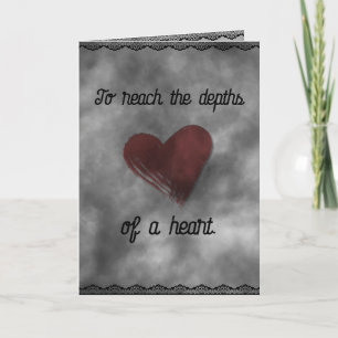 Gothic Donkere Esthetische Hartschaduwen Valentijn Feestdagen Kaart
