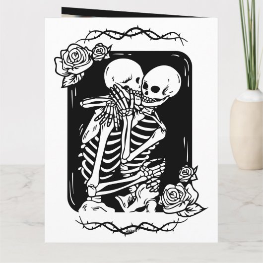 Gothic Donkere Romance Ik hou van je tot de dood S Kaart (Achterkant)