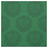 Gothic Donkergroen Zwart Hart Stof (Swatch)