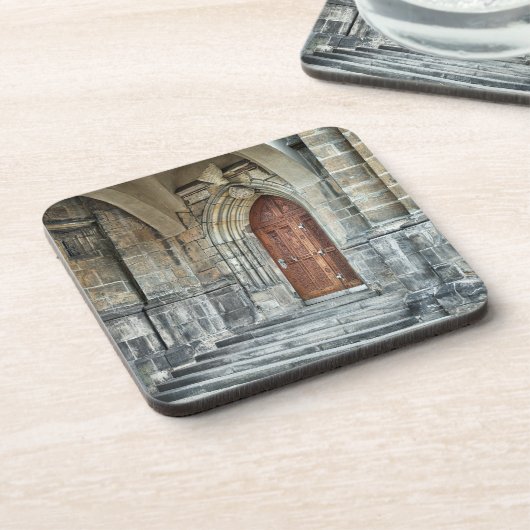 Gothic Door Hard plastic coaster Bier Onderzetter (Linkerzijde)