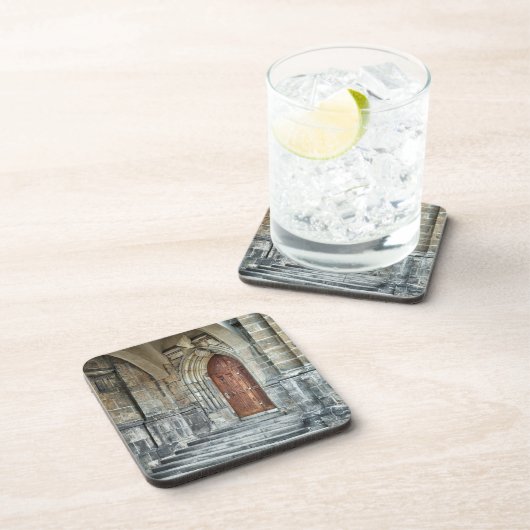 Gothic Door Hard plastic coaster Bier Onderzetter (Rechterzijde)