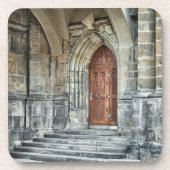 Gothic Door Hard plastic coaster Bier Onderzetter (Voorkant)