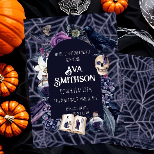  Gothic doucheuitnodiging Kaart