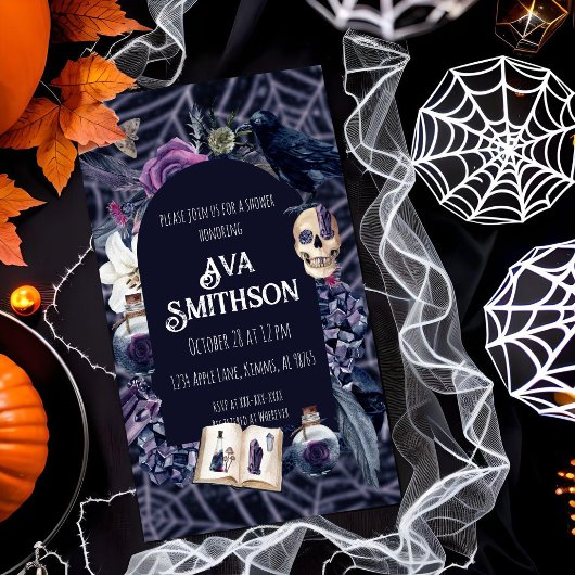  Gothic doucheuitnodiging Kaart