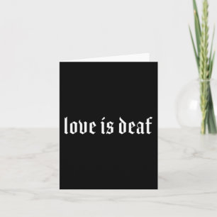 Gothic Dove ASL-handgebaar Dove Gehoorverlies Bewu Kaart