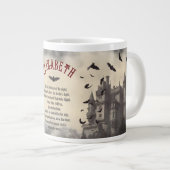 Gothic Dracula's Castle Horror Halloween Grote Koffiekop (Voorkant rechts)