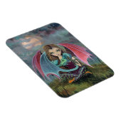 Gothic Dragon en Fairy Fantasy Art Magnet Magneet (Rechterzijde)